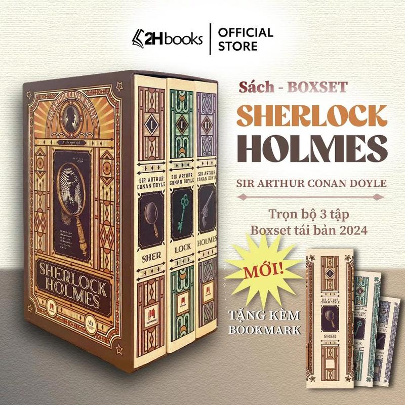 Sách - Boxset Sherlock Holmes Trọn Bộ 3 Tập - Tái Bản 2023