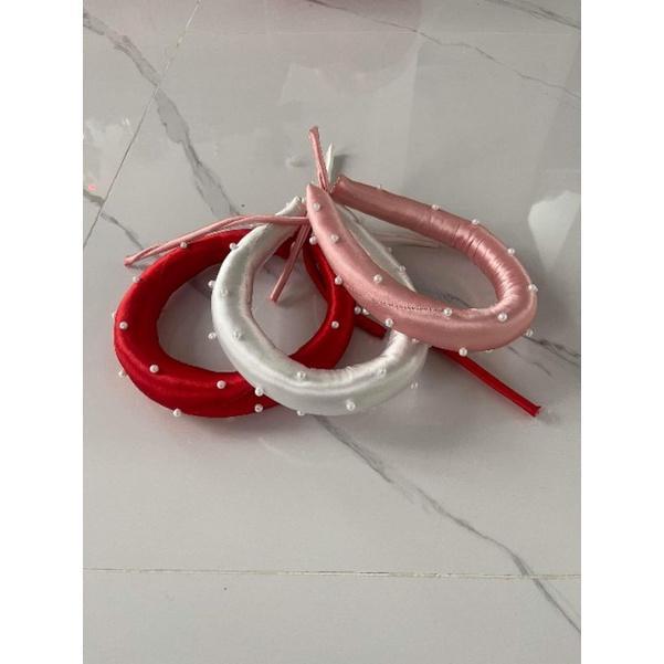  Mấn  vấn  đội đầu đơn đính hạt ngọc.trai mấn đội đầu áo dài mấn cách tân phụ kiện cưới Khánh Huyền 