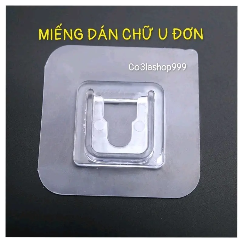 Miếng dán dự phòng thay thế hình chữ u ,dùng cho kệ dán tường (1 Cái) 0