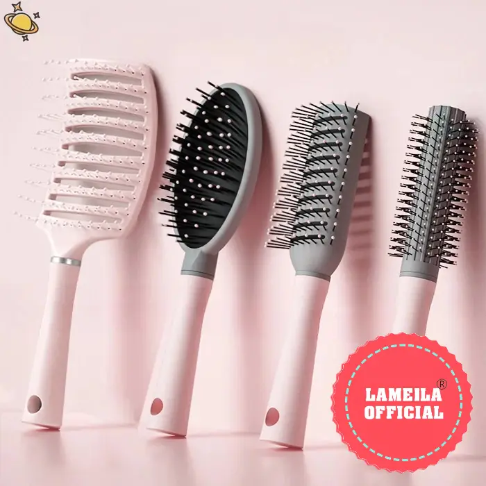💋Extra discount of 38%💋👄Ưu đãi thêm%30👄Lược chải tóc gỡ rối Angle Pink massage da đầu,chống rụng tóc cao cấp P0629