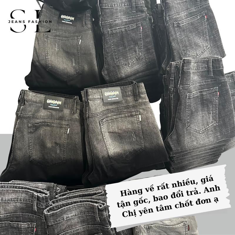 "Có Bigsize(Size 28-41)"Quần Sọt Jeans Nam SL Màu Đen Khói Phối Màu Đậm Nhạt Thời Trang Menswear Pants - Chất Vải Denim Co Giãn 4 Chiều, Đổi Size Miễn Phí, Giá Xưởng [Mã 5] 6