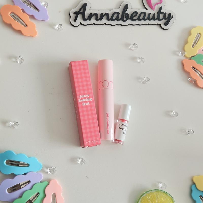 [son chiết] Son Bóng Romand Juicy Lasting Tint Full Màu 01-33
