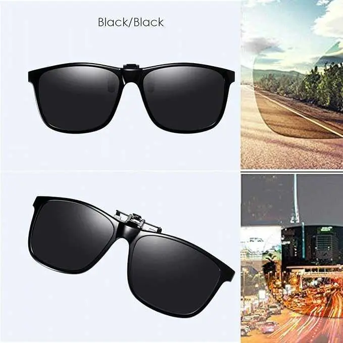 MELMAN Lensa Klip Kacamata Anti Silau Clip-on Polarized Sunglasses - ML-2