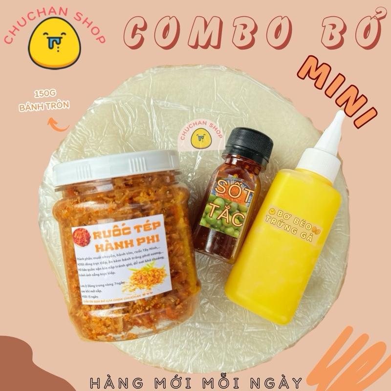 [Set Mini] Bánh Tráng Phơi Sương (Kèm Bơ, Ruốc Tép Hành Phi & Sốt Tắc 50ml) Ăn Vặt Snack