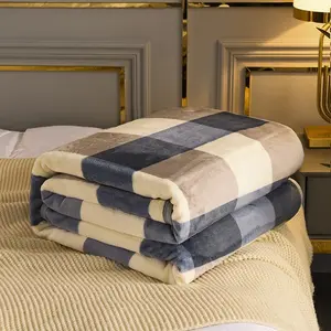 Selimut Dewasa Bulu Halus Selimut Abstrak 140x200 Motif Kotak Keren Asriyasashii Terlaris  Termurah Berkualitas