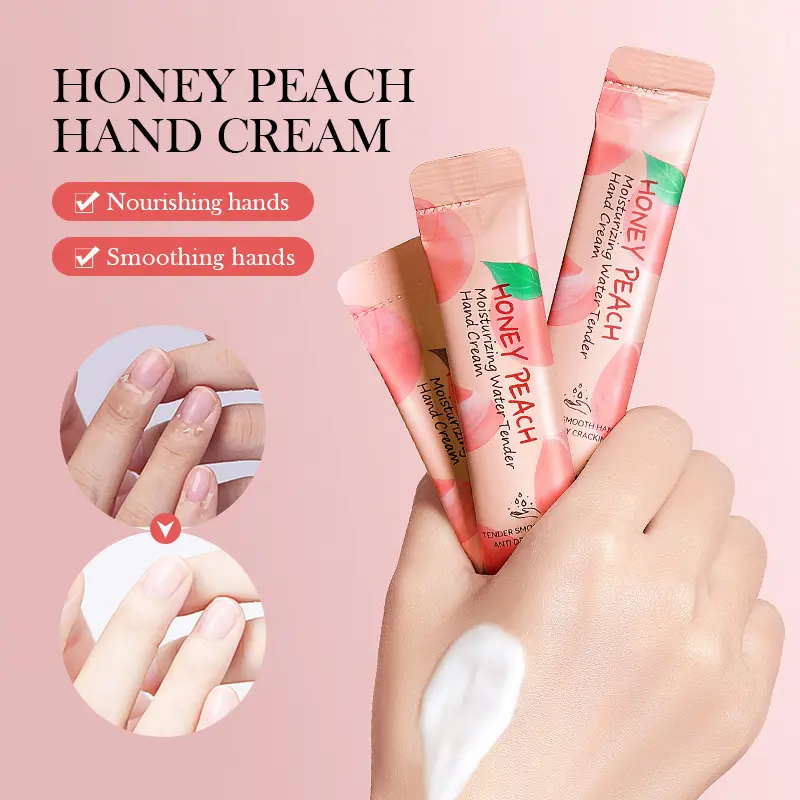 SADOER Fruit Series Hand Cream Peach Moisturizing and Skin Softening Stick Pack for Autumn and Winter