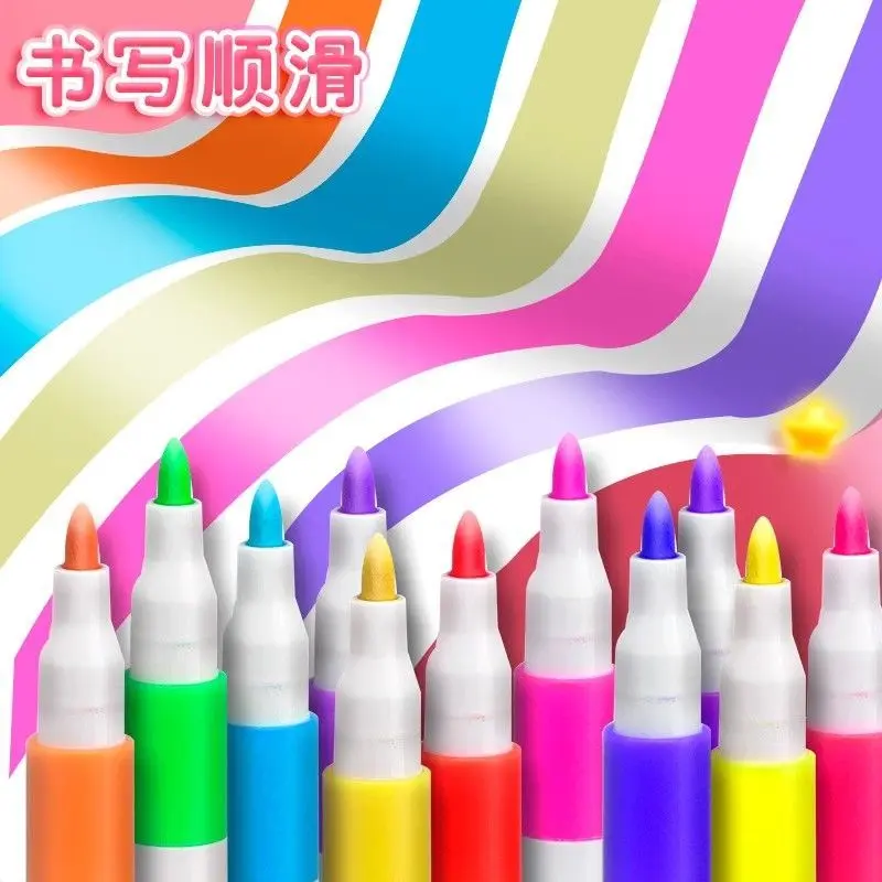 Bút Đánh Dấu Acrylic, Chuyên Nghiệp, 60 Màu, Thích Hợp Cho Học Sinh Và Trẻ Em, Không Độc Hại, Có Thể Giặt Được, Đóng Hộp, Giá Rẻ Và Dễ Sử Dụng, Phát Hành Năm 2024 5