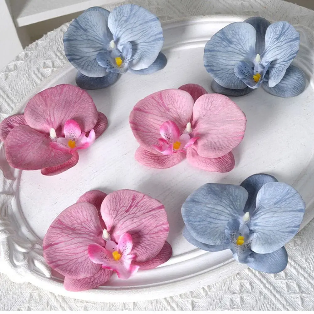 Pendant DIY Jewelry Making Craft Simulated Flower Handmade Accessories Headdress Butterfly Orchid Flower Hairpin Decoration Gift