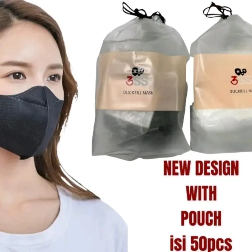 masker duckbill 3ply isi 50 free box or pouch