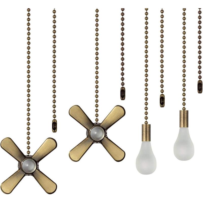12 inch Ceiling Fan Pull Chain with Decorative 3 mm Frosted Light ...