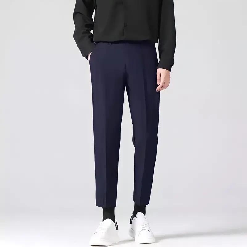 8MoiWear Celana Ankle Pants Cowok Slimfit Elastis Keren Melar 1