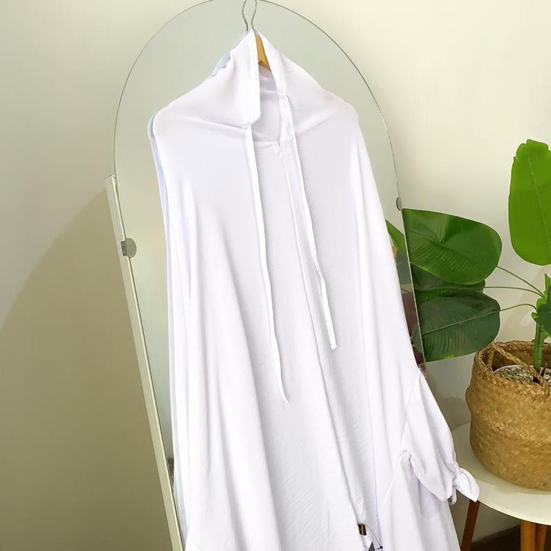 Setelan Hijab Bergo Yasmin Crinkle Airflow Lengan Panjang Lonceng Wudhu Friendly Serap Keringat Berbagai Macam Warna By Arlgalery 4