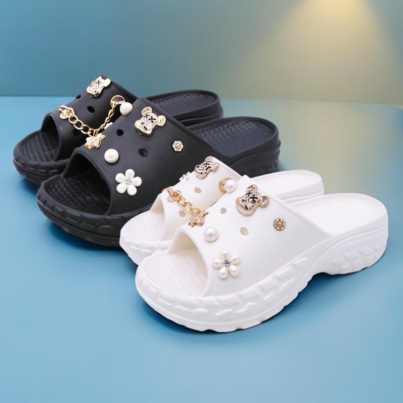 Product Introduction of Socany Sandal Wanita Jelly Fuji Motif Wanita Slip-On Kartun EVA Sandal Wedges Wanita Empuk Rumahan Size 36-41 22
