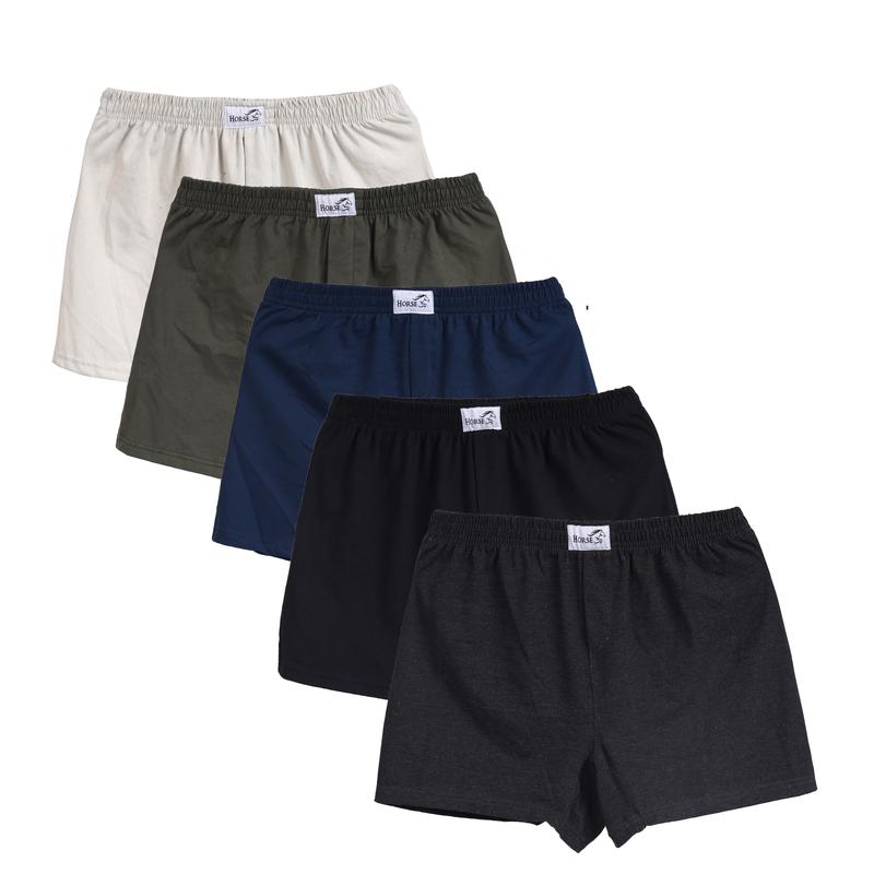 Gói 5 quần thun cotton màu trơn basic mặc nhà mát mẻ