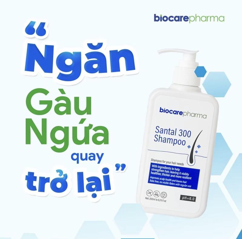 Dầu Gội dược liệu BioCare Pharma chai 200ml hỗ trợ gàu, nấm ngứa da đầu Chăm Sóc Tóc Dưỡng Tóc Nữ Women giam  rung