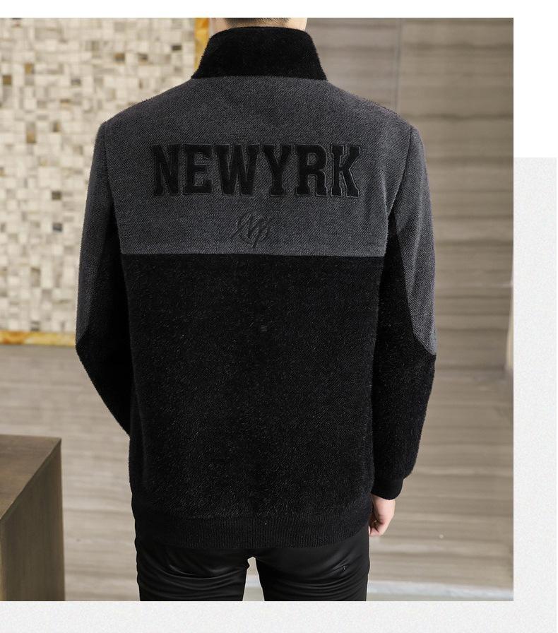 Product Introduction of 2024 new men's letter casual jacket, zipper cardigan design, comfortable and soft fabric, casual and versatile. 8