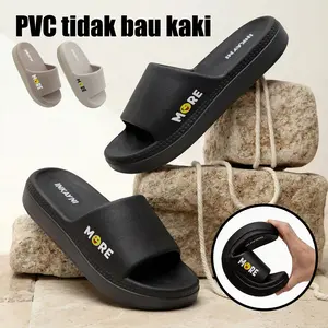 INKAYNI Sandal Wanita kekinian Sandal Distro Super Empuk Elastis tebal full karet Anti Licin Anti bau ringan Sandal Slip On sandal phylon cowok Sandal Slop Cowok Size 36-41EVA karet anti selip Ringan sandal phylon sandal wanita terbaru 2026