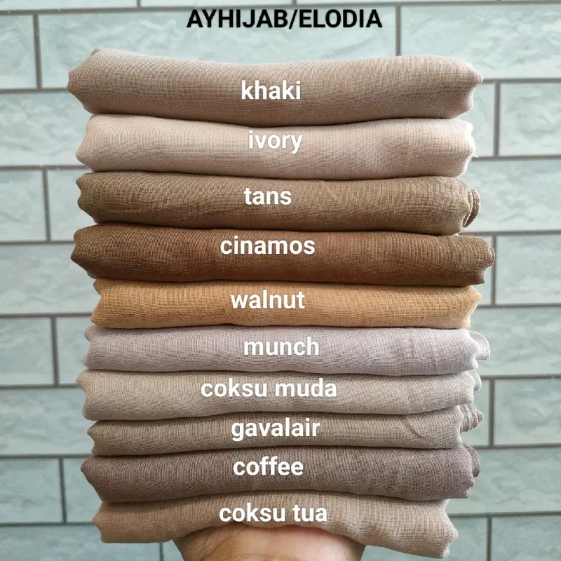 20 pcs 1 kodi paris jadul paket usaha Jilbab Lembut Segi Empat Katun Muslim Square Coklat Square Coklat Kerudung Voal Semua musim Grey Syari 2