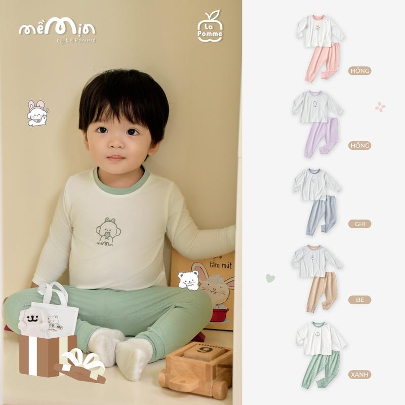 Bộ dài tay La Pomme cozy night - Sợi Petit Soyeu thoáng mát – Bé trai/gái 6M - 3Y