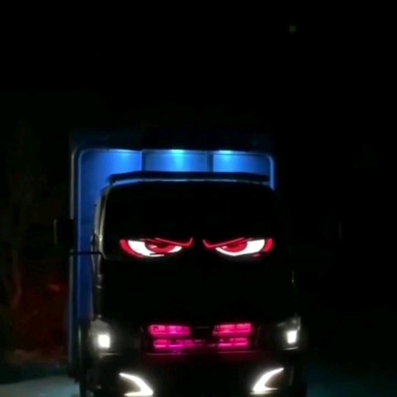 Đèn led dẻo chạy chữ  kết hợp mắt quỷ, có App kết nối điện thoại viết chữ và hơn 1000 hình ảnh có sẵn. Đèn trang trí Ô Tô . Cửa hàng của bạn.