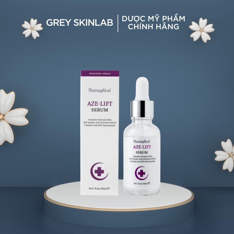  Serum Pharmaform Aze-Lift 20% Azelaic Acid 20% Niacinamide giúp kiểm soát dầu thu nhỏ lỗ chân lông giảm mụn thâm 30ml Skincare Làm Đẹp Da 