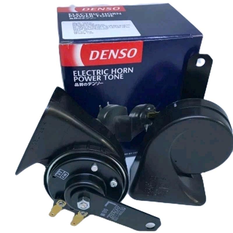 Bộ 2 chiếc còi Denso chính hãng 2 giắc cho xe ô tô 12V - Phụ kiện
