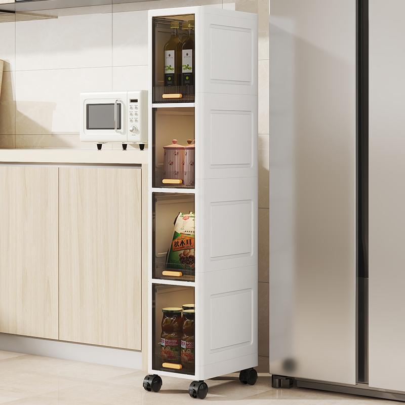 Product Introduction of Cabinet Storage Drawer, Sliding Storage Cabinet, Multifunctional Storage Rack for Home Kitchen Living Room Bedroom 6