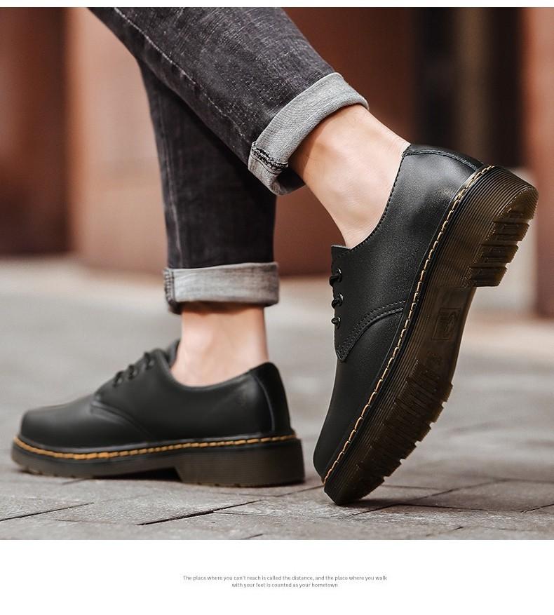 Product Introduction of Couple Oxford Boots Men & Women Size 36-46 Casual Genuine Leather Shoes Fashion Formal Black Martin Shoes 1461 New style men's leather shoes 8