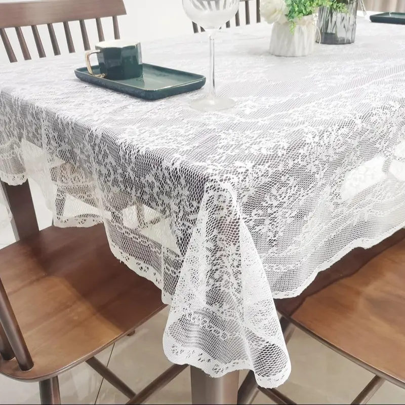 Lace Tablecloth, 1 Count Table Cover, Table Cloth for Street Stalls, Table Runner, Household Table Decoration Supplies 2