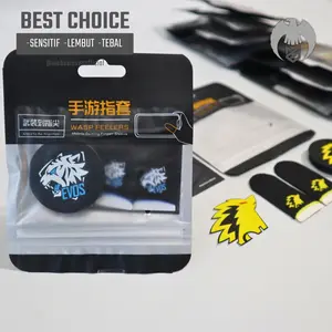 BLACK PP MPL-ID Sarung Tangan Jari Jempol Gamer Sepasang, Paket Lengkap Set Bundle - PREMIUM QUALITY