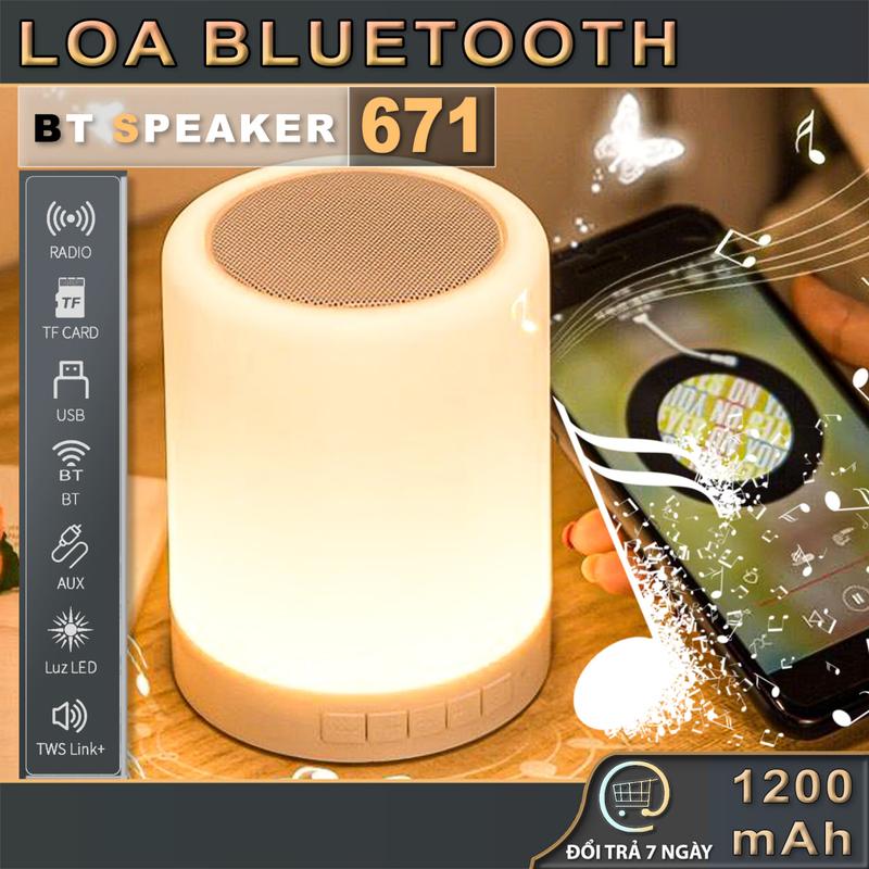 Loa Bluetooth CL-671 | Cảm Ứng Chạm, Led RGB, Âm Thanh To, Bass Mạnh | Giòng Loa Giá Rẻ, Dùng Làm Loa Nghe Nhạc, Đèn Trang Trí Củ Loa