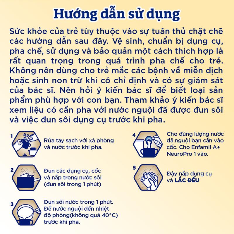 Sữa Bột Enfamil A+ Neuropro 1 - FL HMO Vị Nhạt Dễ Uống – 830g cho bé 0-6 tháng 2