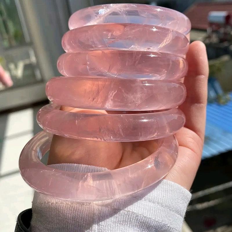  Vòng Tay Thạch Anh Hồng Tự Nhiên Sang Trọng Quý Phái Phù Hợp Nam Nữ Đẹp Mắt Cân Bằng Năng Lượng Tinh Tế Độc Đáo 