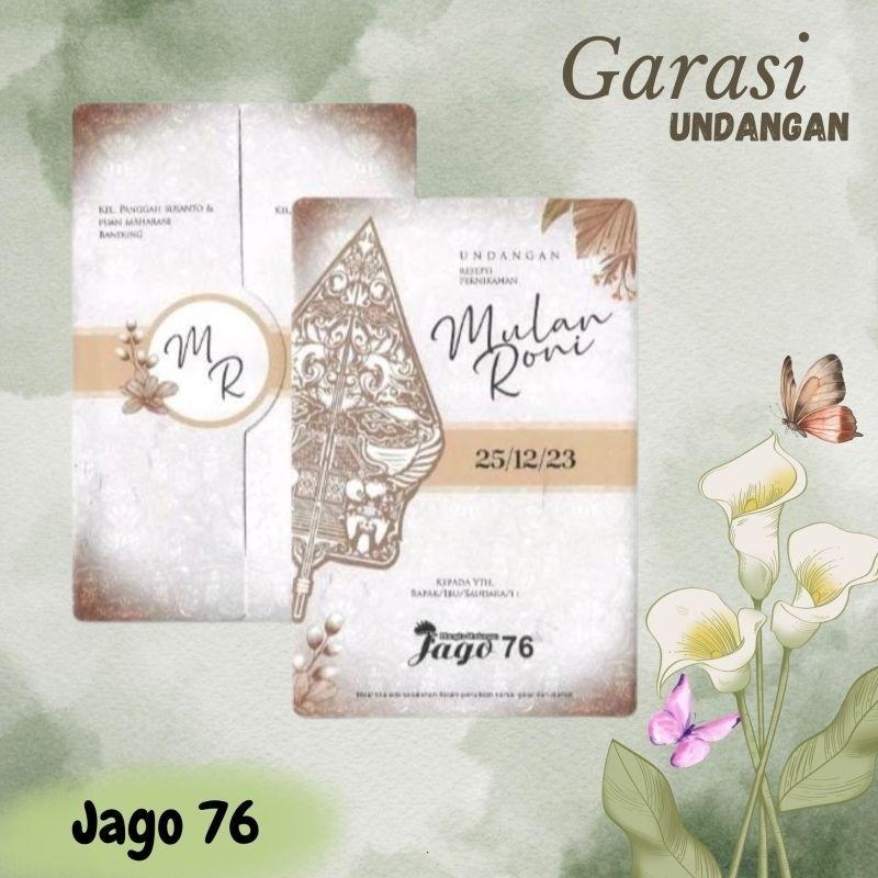 Undangan Pernikahan Kekinian   JAGO 76 Elegan Modern Paket Lengkap 100 PCS Gratis Label & Plastik - JanjiKita | Default