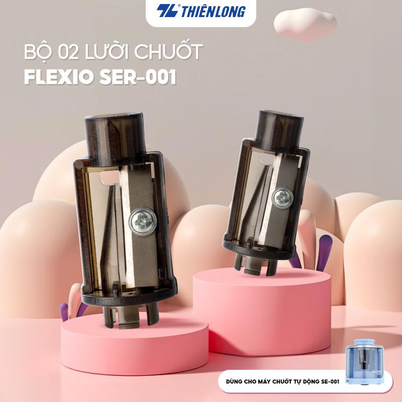 Bộ 02 lưỡi chuốt Thiên Long Flexio SER-001 - Dùng cho máy chuốt tự động SE-001