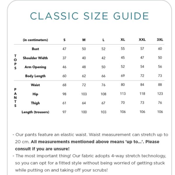 SCRB -  Set Medical Scrubs / Baju Jaga Unisex - Classic Collection Shortsleeve (2)