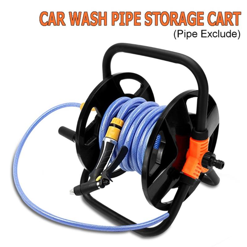 Bộ khung rulo cuộn ống nước tưới cây từ 10 đến 35 mét dây phi 16 dạng sách tay hoặc treo tường bằng nhựa và kim loại