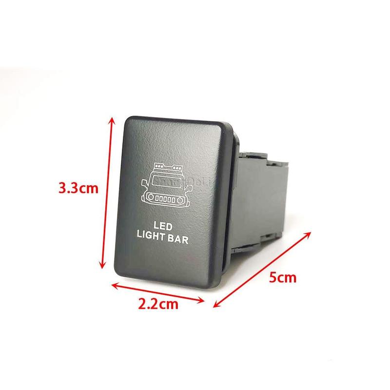 Product Introduction of For Suzuki Jimny 2019 2020 2021 Green Car Led Light Bar Power On Off switch Push button 18