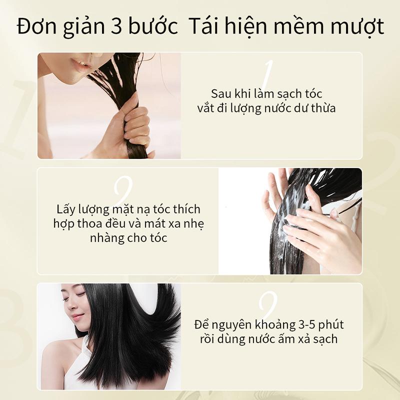 Combo 1-3 Bịch Kem Ủ Tóc Dưỡng Tóc Tại Nhà Karseell Keratin Macca Power Dung Tích 500Ml Collagen Women Nữ Chăm Sóc Tóc 2