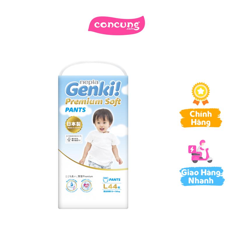  Tã quần Nhật Bản cao cấp Genki size L 44 miếng 