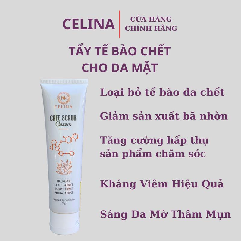 Tẩy Tế Bào Chết Cho Mặt Celina - Gel Làm Sạch Sâu & Làm Sáng Da - Skincare
