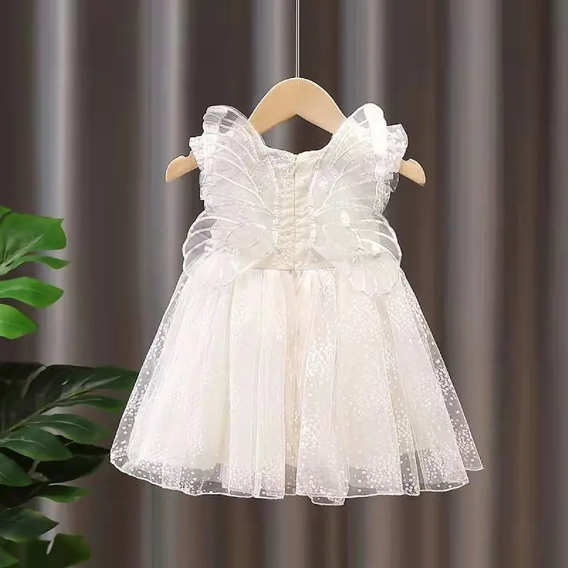 PROMO 9.9 Cassiebear    Baju Dress Anak Perempuan Gaun Pesta Kupu / Dress Pesta Butterfly Motif yuzawa butterfly 0