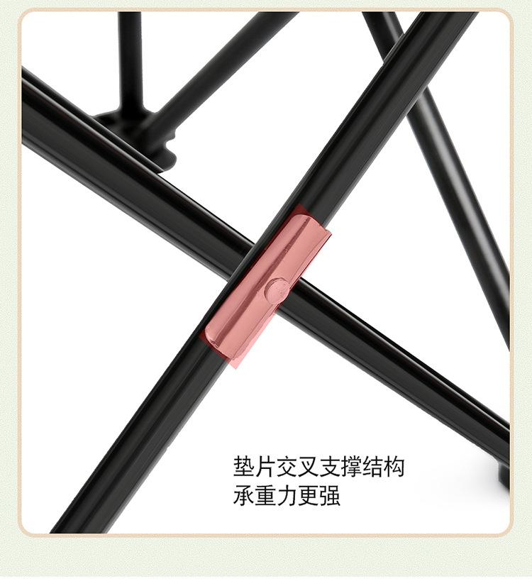Product Introduction of Outdoor folding chair Field sketch fishing stool Portable BBQ family camping Oxford cloth folding chair 7