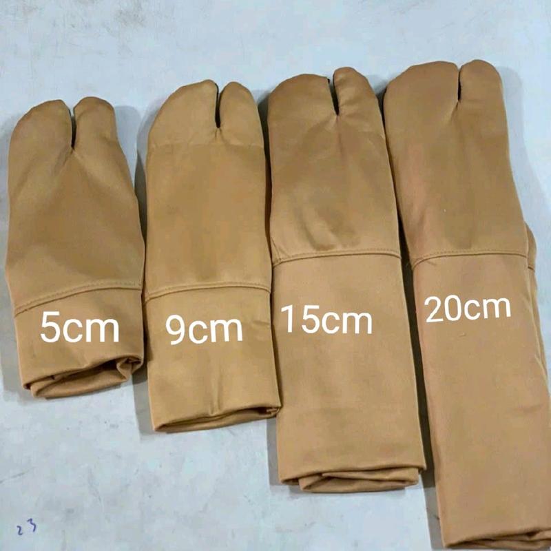 5 Đôi Vớ Hài Vải Cổ Cao 5 cm MÀU XÁM, Cổ Bo Ôm Chân Và Xỏ Ngón 3