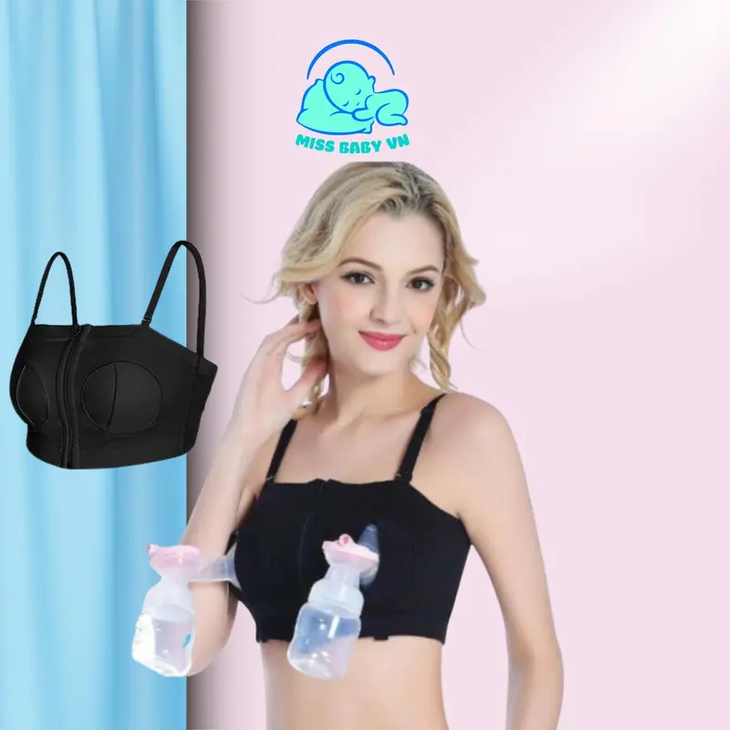 Áo hút sữa hỗ trợ rảnh tay cho máy hút sữa chất liệu vải lanh lạnh Free Size  Váy Bầu Đầm Bầu 0
