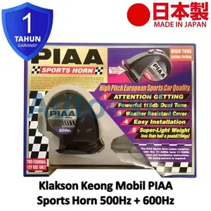 PIAA Sports Horn Euro 500hz 600hz 12V Made in Japan Klakson Keong Suara Kencang Nyaring Dual Tone Sport Horn Buat Motor Mobil
