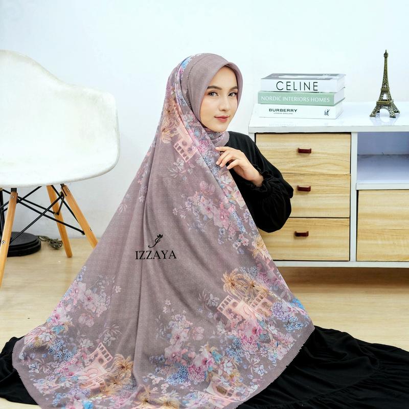 Hijab Motif Segiempat Ultrafine Voal GIA SERIES 2