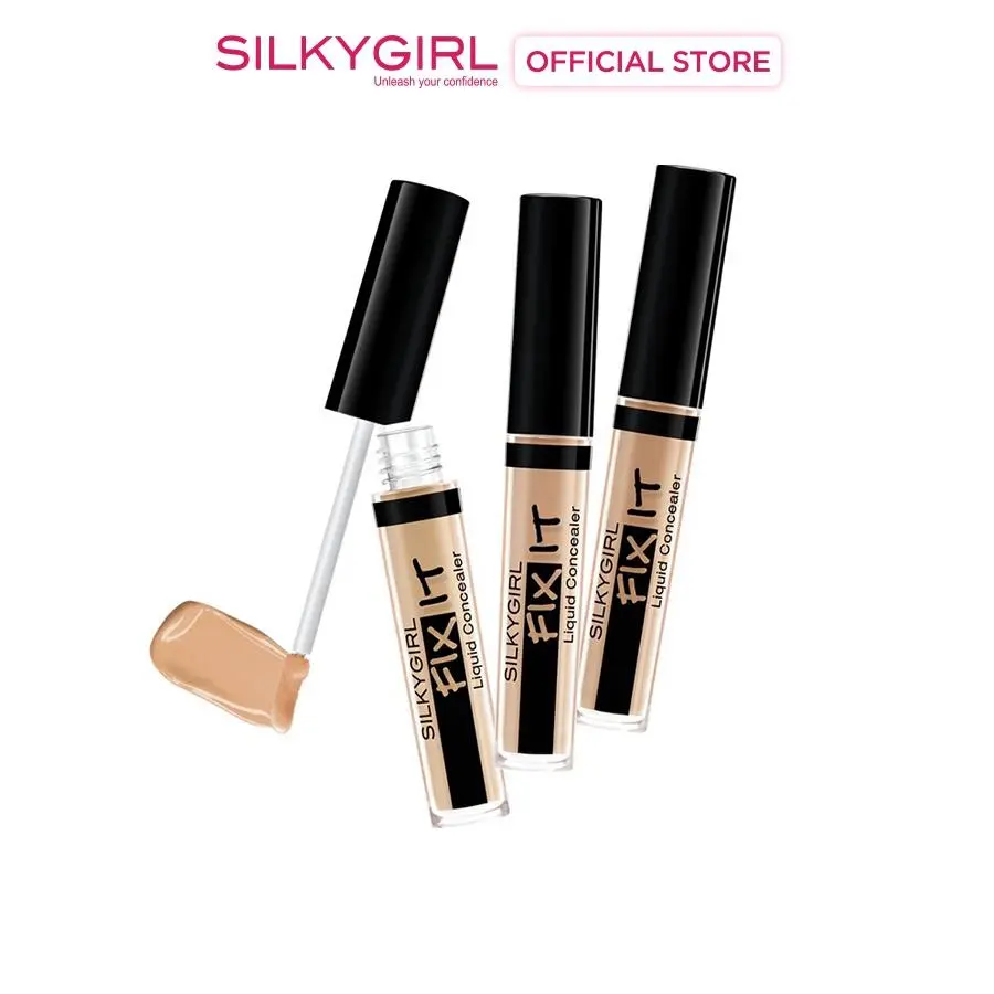 Kem Che Khuyết Điểm Dạng Lỏng Silkygirl Fix It Liquid Concealer 2ml .#02 Natural