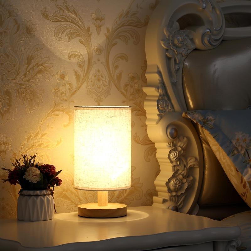 Product Introduction of Usb Dimmable Table Lamp Fabric Shade Table Lamp Led Bedside Night Lamp Bedroom Study Reading Desk Lamp 2