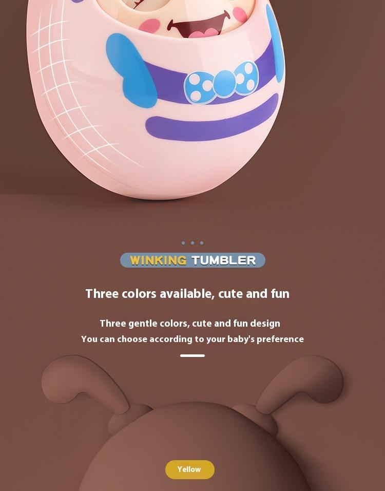 Product Introduction of Children's Nodding Winking Little Bee Roly-Poly Baby Soft Ear Teething Bell Soothing Rattle Roly-Poly 10